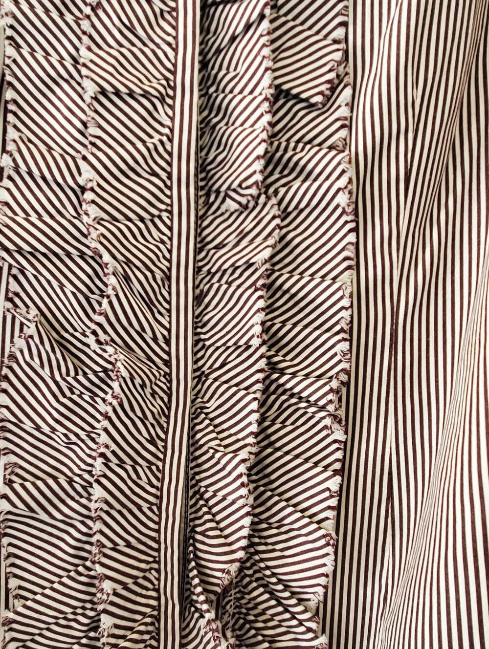 Tommy Hilfiger Women's Brown Stripe Button-Up Shirt Size Large - Picture 3 of 10